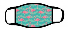 one layer mask flamingo with wavy green bottom
