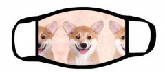 Cute Corgi Marble is a one-piece mask with a side