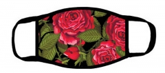 One layer mask  with edge  the red rose