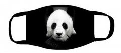 One layer mask  with edge  black panda