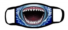 包边一片式口罩蓝色大海里的鲨鱼shark