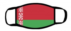One layer mask  with edge Belarus flag