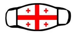 包边一片式口罩格鲁吉亚国旗Georgia flag
