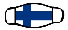 One layer mask  with edge Finnish flag