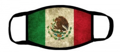 One layer mask  with edge Mexican flag