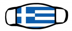 One layer mask  with edge Greek flag