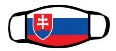 包边一片式口罩斯洛伐克国旗Slovakia flag