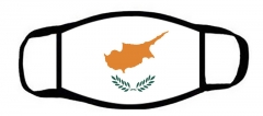One layer mask  with edge Cyprus flag