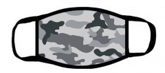 One layer mask  with edge gray camouflage