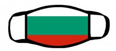 One layer mask  with edge Bulgaria flag