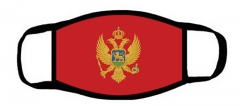 包边一片式口罩黑山共和国国旗Montenegro flag