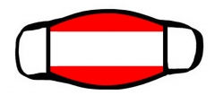 One layer mask  with edge Austrian flag