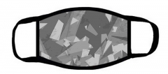 包边一片式口罩灰色棱锥Gray pyrami