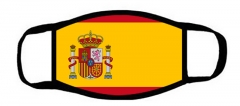 One layer mask  with edge Spanish flag