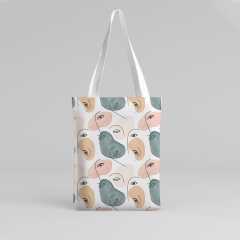 Hand bag minimal figurative pattern society