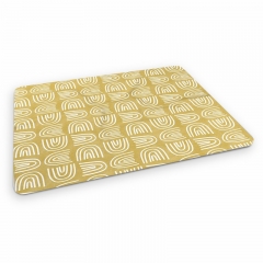 Mouse pad handdrawn rainbows in yellow throw blankets