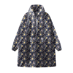 Printed Fashion Hooded Rain Poncho