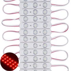 Red  3LEDs 0.72 watt LED sign module 160deg 12V DC 3 chip  (200pcs)