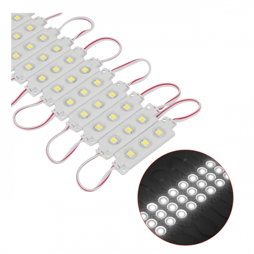 200pcs pack DC12V 6500K SMD5050 0.72 Watts LED module  white light for advertising light box