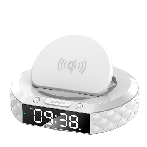 Digital Alarm Clock Bedside Night Light with Wireless Charger Phone Holder U23