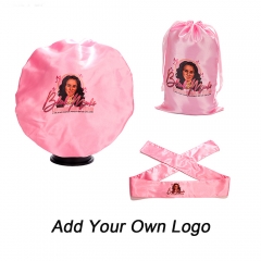 Free Shipping, Free Design for Bonnet/Satin Bag/Head Wrap