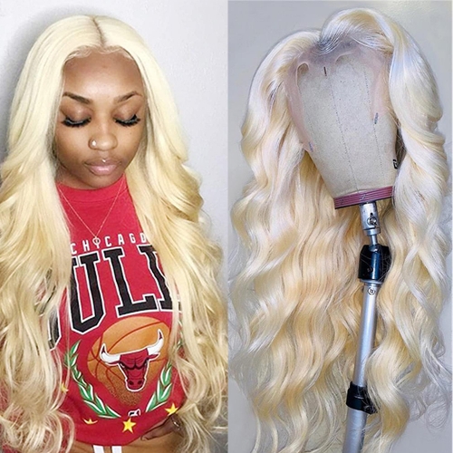Body Wave #613 Blonde 13×4 Lace Frontal Lace Human Virgin Hair Wig