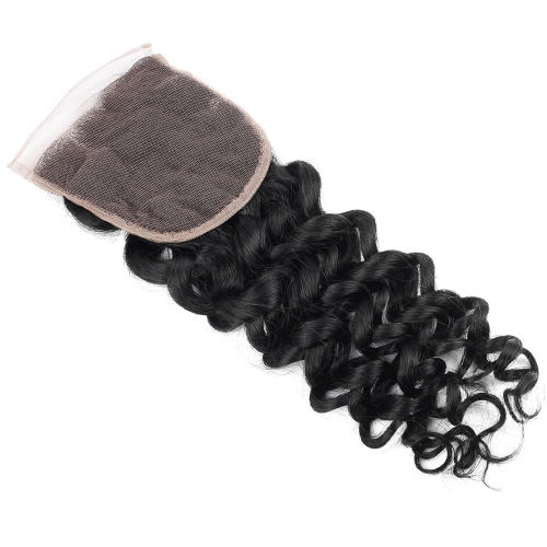 Italy Curly 4*4 Transparent Lace Closure