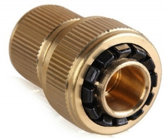 Brass 3/4 inch garden hose quick connector
