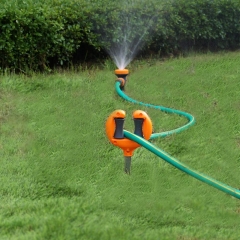 Plastic garden hose guide