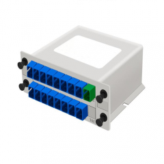 Fiber Optic Splitter 1x16 1:16 Cassette PLC Splitter SC/APC Mini Plug-in