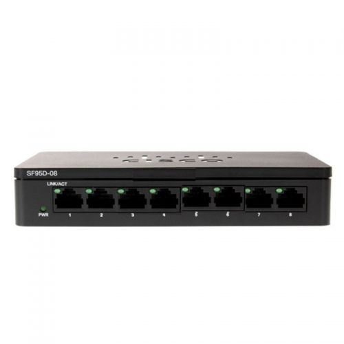 Cisco Switch SF95D-08-CN Cisco small business x8 Port 10/100 Unmanaged Desktop Switch