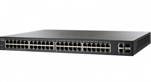 思科（Cisco）SF220-48P-K9-CN 48口百兆POE智能可管理交换机