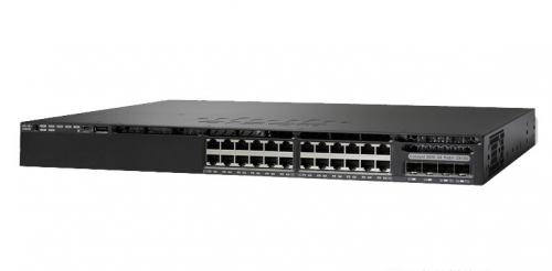 思科（Cisco）WS-C3650-24PS-S 24口千兆可堆叠三层POE交换机