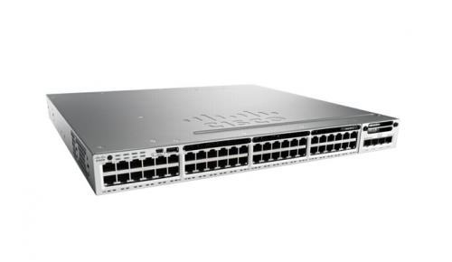 思科（CISCO）WS-C3850-48P-S 48口千兆三层堆叠POE交换机 48口千兆/三层/堆叠/POE/企业级