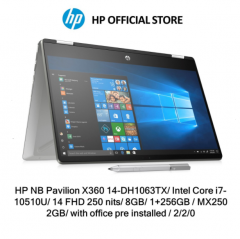 惠普 新款  HP Pavilion x360 14-DH1063TX  笔记本电脑