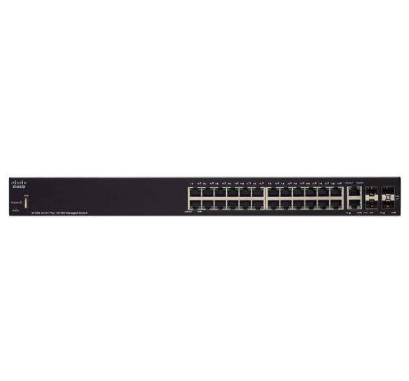 Cisco SF350-24-K9-CN Cisco SF350-24 With 24-ports X 10/100 Managed ...