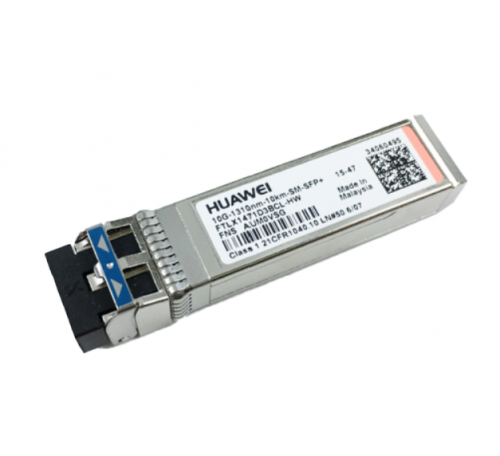 OSX001001  34060495  华为（HUAWEI）光收发一体模块-SFP+-1310nm-10Gb/s--8.2dBm-0.5dBm--12.6dBm-LC-SM-10km，通用，以兼容性列表为准