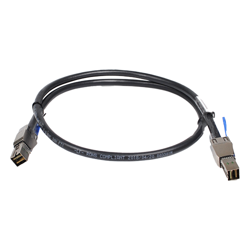 mini-SAS-1 HUAWEI 0405G002 High-speed cable-MiniSAS external cable-1.0 m-(External Mini SAS 26 Pin Plug)-(28AWG*8P Black(S))-(External Mini SAS 26 Pin Plug)-Key2,4,6