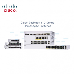 思科（Cisco）CBS110-24T-CN 24 个 10/100/1000 端口  2 个千兆 SFP（与 2 个 10/100/1000 端口组合） 110 系列非管理型交换机