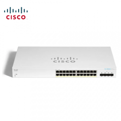 思科（Cisco）CBS220-24FP-4G-CN  24 个 10/100/1000 端口，功率预算为 382W  4 千兆 SFP 220 系列智能交换机