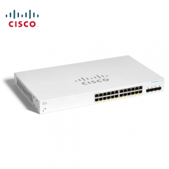 思科（Cisco）CBS220-24FP-4G-CN  24 个 10/100/1000 端口，功率预算为 382W  4 千兆 SFP 220 系列智能交换机