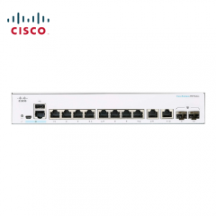 思科（Cisco）CBS350-8P-E-2G-CN 2 个千兆铜缆/SFP 组合端口/8 个 10/100/1000 PoE+ 端口，功率预算为 67W/机架式
