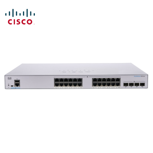 思科（Cisco）CBS350-24P-4G-CN 24 个 10/100/1000 PoE+ 端口，功率预算为 195W /  4 千兆 SFP /  机架式 / Cisco Business 350 系列管理型交换机