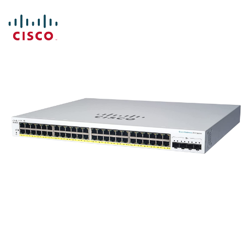 思科（Cisco）CBS350-48T-4G-CN  48 个 10/100/1000 端口/4 千兆 SFP/ 机架式/Cisco Business 350 系列管理型交换机/企业级网络交换机