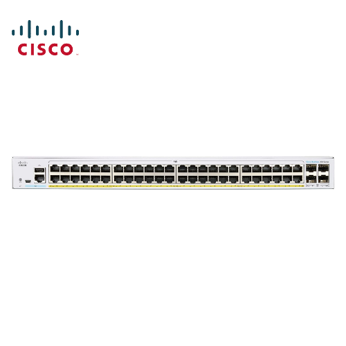 思科（Cisco） CBS350-48T-4X-CN48 千兆以太网 +4 x 10G / 48 个千兆以太网 / 4 个 SFP+ / 3.95 公斤（8.71 磅）/ 机架式 / 48 个 10/100/1000 端口 / Cisco Business 350 系列管理型交换机