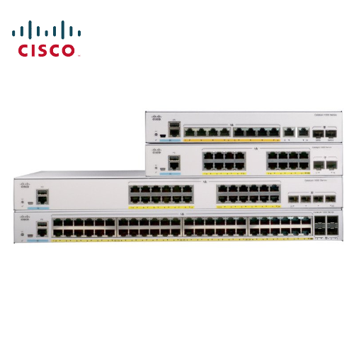 思科（Cisco）C1000FE-24P-4G-L 24 个 10/100 以太网 PoE+ 端口和 195W PoE 预算、2 个 1GSFP 和 RJ-45 组合上行链路以及 2 个 1G SFP 上行链路 / Cisco Catalyst 1000 系列交换机