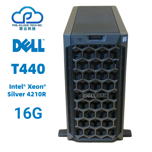 dell Intel® Xeon® Silver 4210R Processor | Dell EMC PowerEdge T440 Tower Type Server | 16GB RAM | 1.2TB-2TB-4TB SATA | H330 | 750W | DVD | Dual-port Gigabit LAN Dell EMC PowerEdge T440 Specification