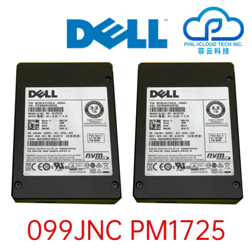 DELL 099JNC PM1725 3.2TB PCIe Gen 3 NVMe 2.5 inch Internal Solid State Drive (SSD) HDD SAS Network Solutions Network Equipment Internet Equipment Philippines IT Reseller Supplier Retailer Best Discount