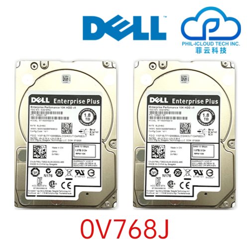 HDD 0V768J Dell SC SCv Compellent 1.8-TB 10K 12Gb/s 2.5 SAS