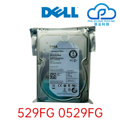 Dell 529FG 4TB SAS HDD - 7.2K Cache 3.5" High-Capacity Storage Drive For R730 R720 R715 R710 Original Hard